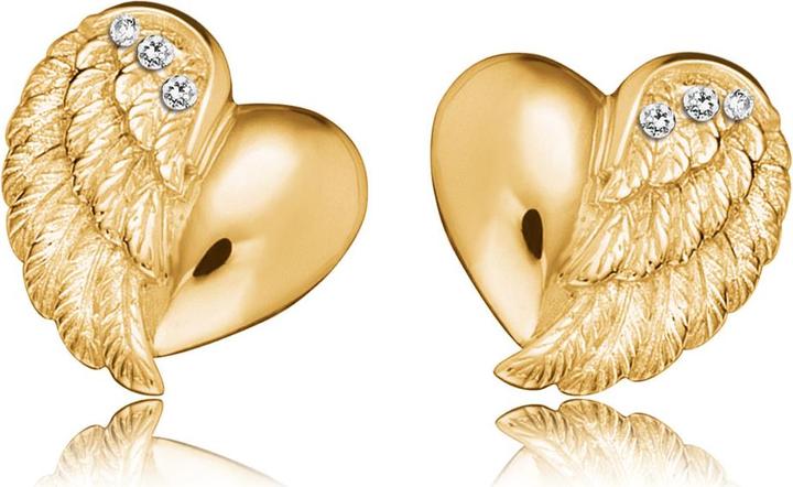 Immagine prodotto Engelsrufer Orecchini a cuore ali d'oro (Argento 925)