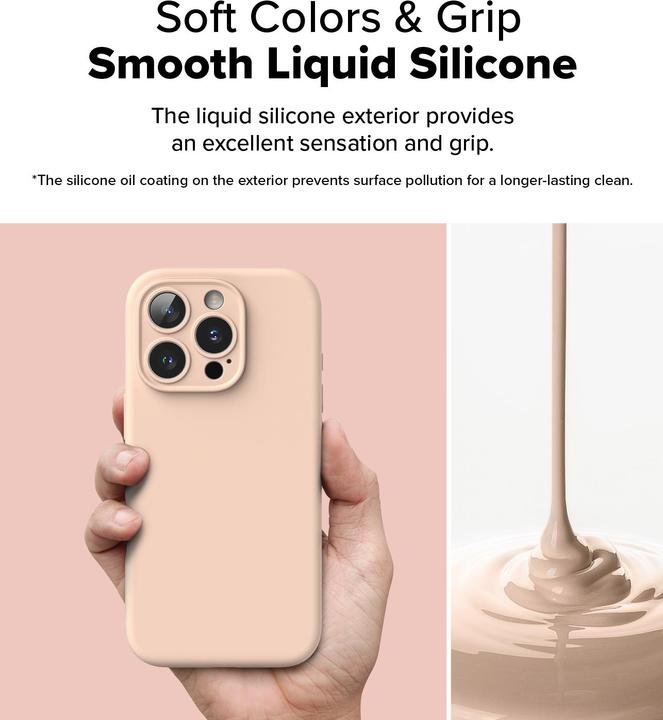 Image du produit Ringke Coque pour iPhone 16 Pro Max SILICONE MAGNETIQUE PINK SAND (Apple iPhone 16 Pro Max)