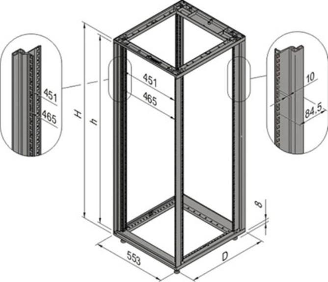 Image du produit Schroff Novastar Slimline (43 HE, Rack 19 pouces)