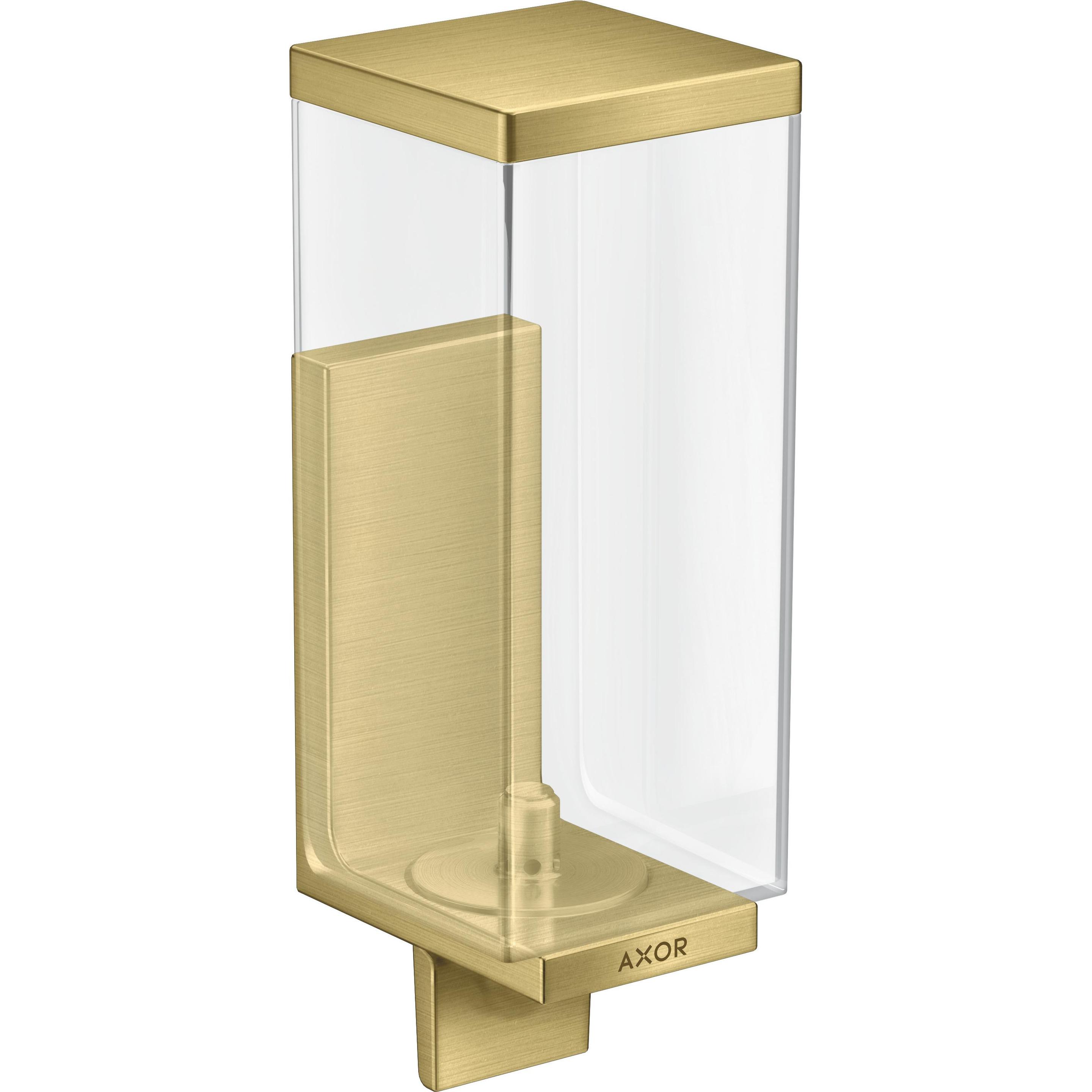 hansgrohe, Seifenspender + Seifenschale, AXOR Universal Rectangular Seifenspender, Füllmenge 600ml, 42610