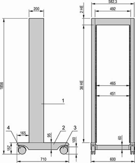 Produktbild Schroff Laborgestell