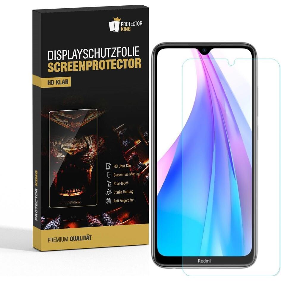 Protectorking 3x Premium Displayschutzfolie 3D KLAR (3 Stück, Xiaomi Redmi Note 8 Pro), Smartphone Schutzfolie, Transpar...