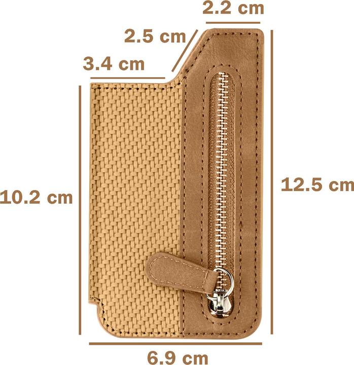 Actual product image Avizar 5 compartments + zip pocket carbon design