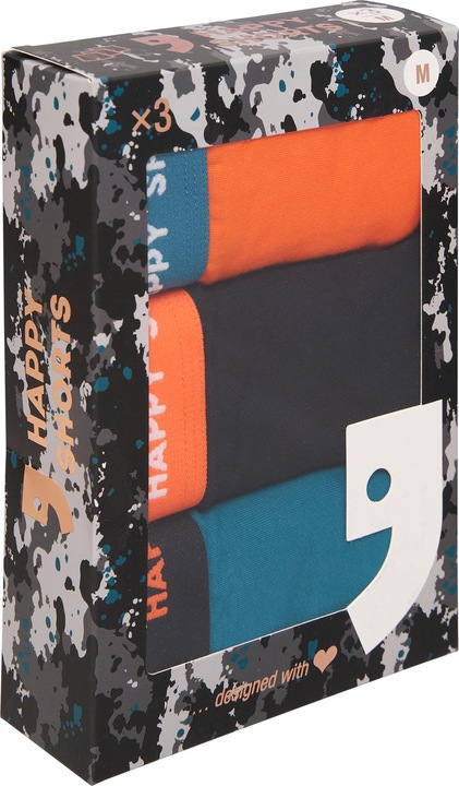 Immagine prodotto Happy shorts Boxer Casual Vestibilità comoda (XXL, confezione da 3)