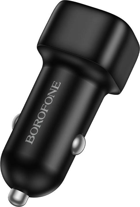 Actual product image Borofone - Car Charger Cloud (BZ34B) - Type-C + USB-A, PD20W, QC3.0, Dual Port, 38W, ABS - Black