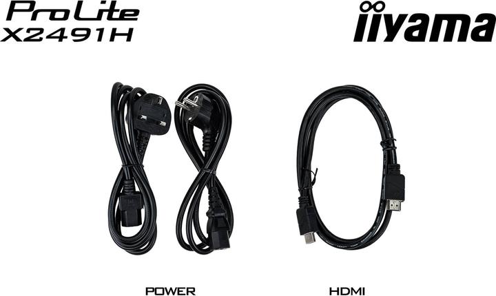 Actual product image iiyama 60,5cm (23,8") X2491H-B1 16:9 HDMI+DP IPS (1920 x 1080 pixels, 23.80")