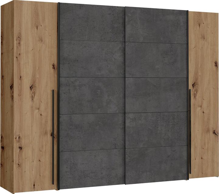 Concrete dark imitation, Oak reproduction