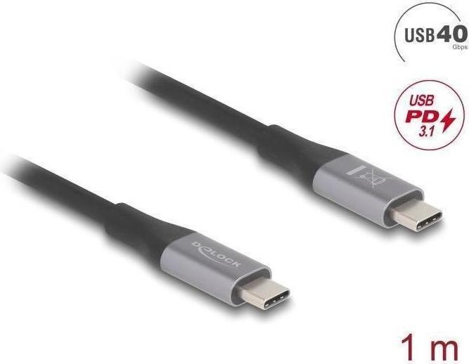 Productafbeelding Delock USB C — USB C (1 m, USB 4.0, 240 W)