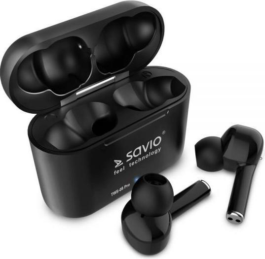 Actual product image Savio TWS-08 PRO Headphones & Headset in Ear Black (120 h, Wireless)