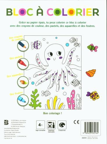 Image du produit Ballon Bloc à colorier : les animaux du monde (Français, Collectif, 2023)