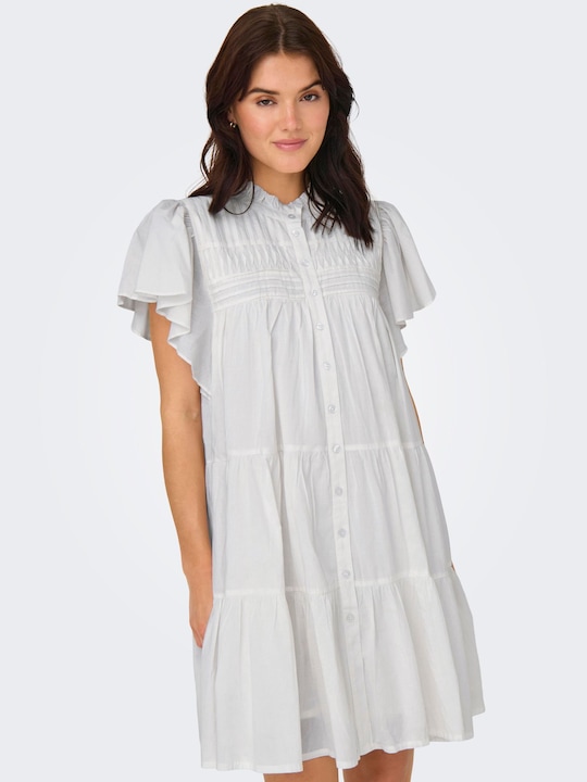 Produktbild JdY Locker geschnitten Hemdkragen Puffärmel Kurzes Kleid Kleid (XS)