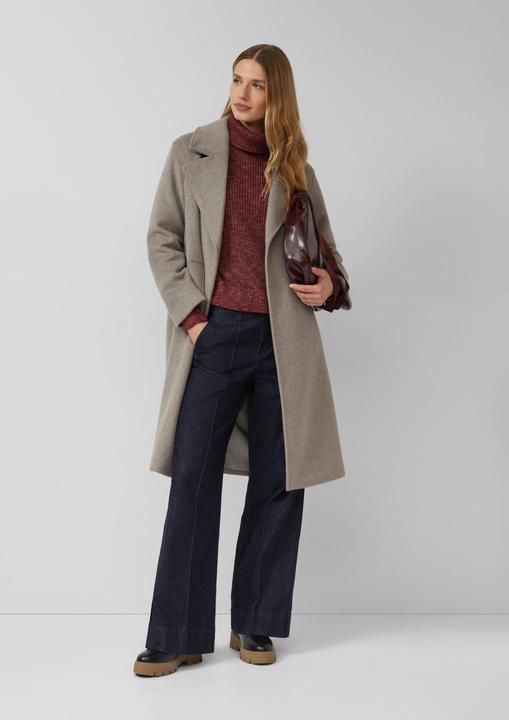 Produktbild s.Oliver Strickpullover Oversize-Strickpullover mit weiten Ärmeln und Rollkragen (42)