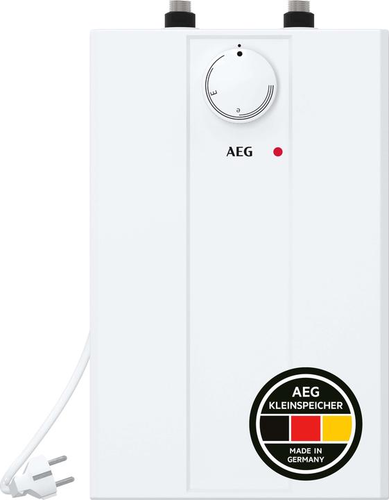 AEG Haustechnik druckloser Kleinspeicher Huz 5 Basis, Untertischboiler 5 Liter Niederdruck, mit Stecker