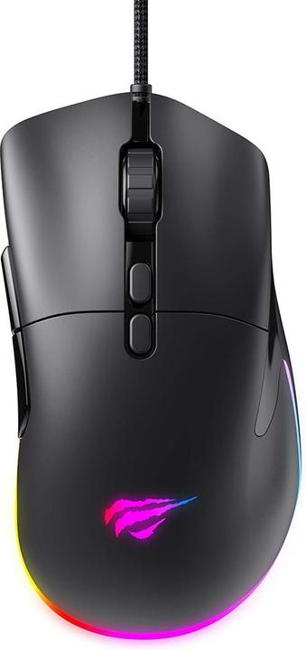 Havit - Wired Gaming Mouse (MS954) - 800/1600/2400/3200/6400/12000 DPI, 1.6m, 5V - Black (Cable)