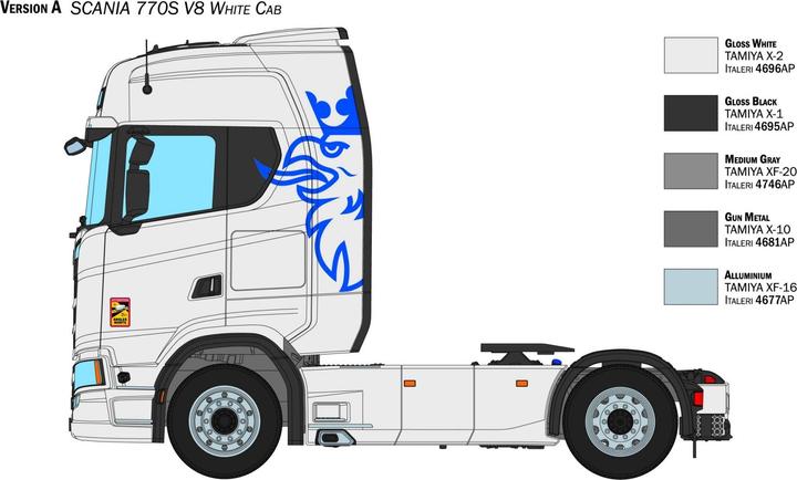 Actual product image 1:24 Scania 770 S V8 "White Cab"