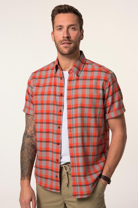 Produktbild JP1880 JP 1880 Karohemd, Halbarm, Buttondown-Kragen, Modern Fit (XXL)