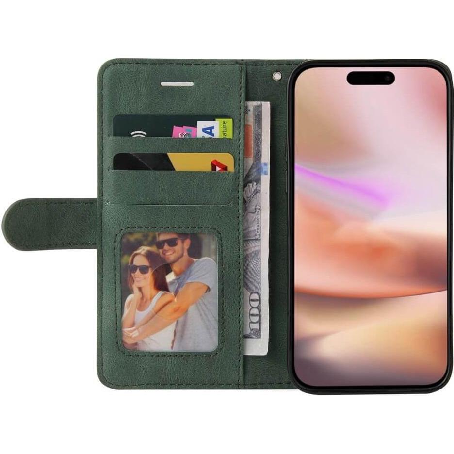 Thumbnail - Cover-Discount iPhone 16 Plus - Zweifarbige Etui Hülle (Apple iPhone 16 Plus), Smartphone Hülle, Grün