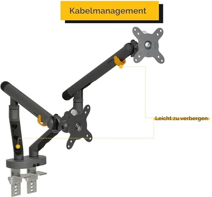 Actual product image Bakker Elkhuizen BNEBFDW BAKKER BE Flexible monitor arm (Table, 35", 10 kg)