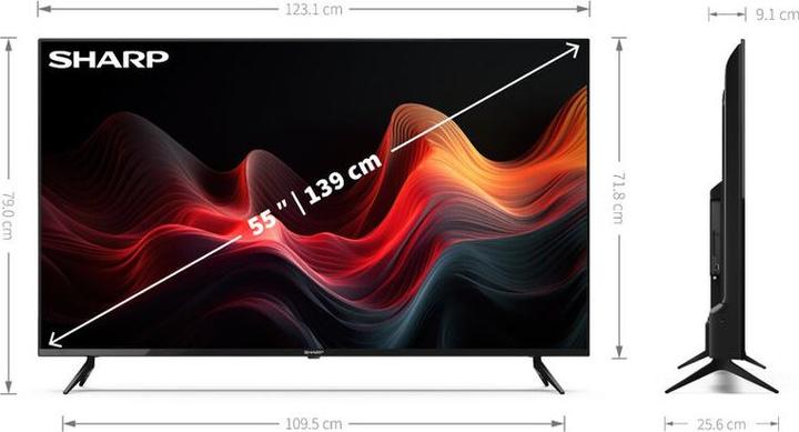 Image du produit Sharp 55GL4060E (55", LCD, 4K)