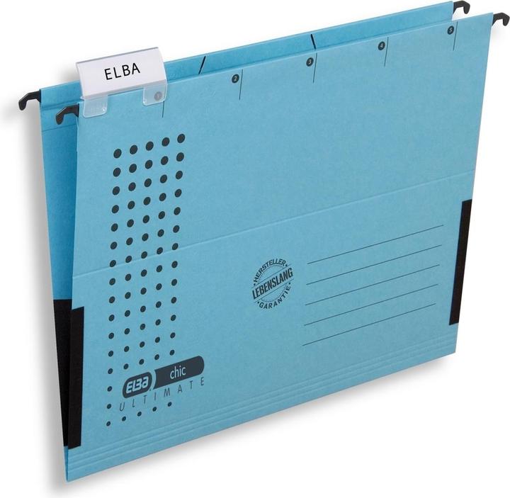 Actual product image Elba chic® ULTIMATE hanging bag, for formats up to Din A4, synthetic material, 25 pieces (A4, 25 x)