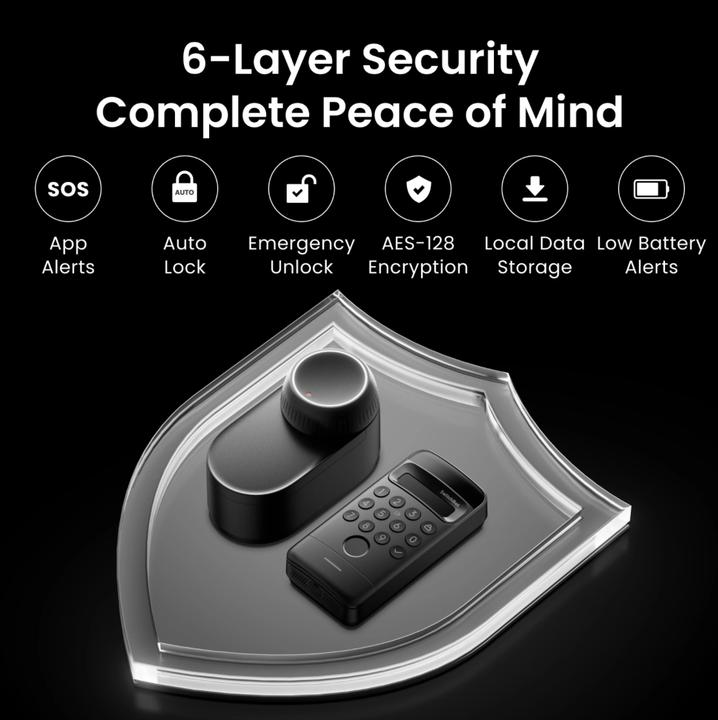 Image du produit SwitchBot Bundle Ultra Vision (Bluetooth, Carte clé, Clé, Combinaison électronique de chiffres, Empreinte digitale, Reconnaissance des visages)