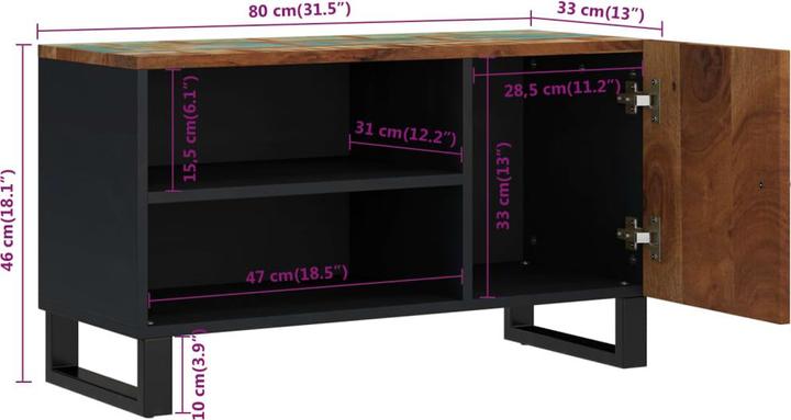 Immagine prodotto vidaXL TV-Schrank (80 x 33 x 46 cm)