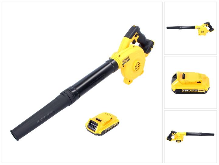 Produktbild DeWalt DCV 100 N 18 V Akku Gebläse / Laubbläser + 1 x DCB 183 2 Ah Akku - ohne Koffer, ohne Lader (Akkubetrieb, Laubbläser)