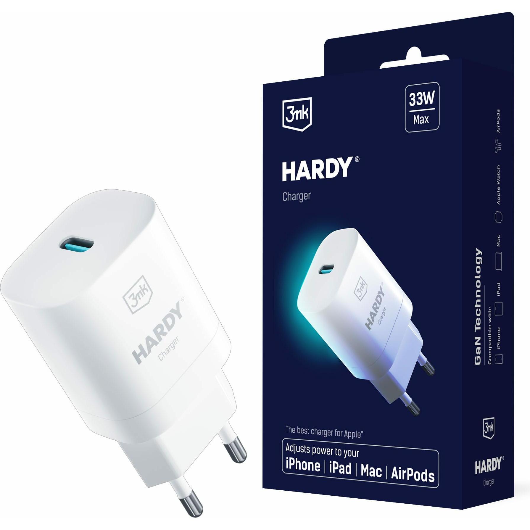 Thumbnail - 3MK Hardy Charger 33W (33 W), USB Ladegerät, Weiss
