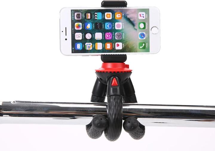 Immagine prodotto Fotopro Treppiede UFO Mini nero/rosso con supporto per telefono e GoPro