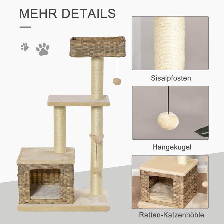 Produktbild Jamb Katzenbaum (109 cm, Beige, Braun)