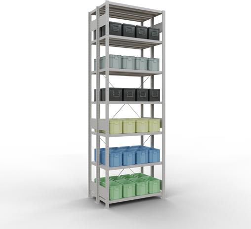 Actual product image Schulte Lagertechnik Double basic shelf MULTIplus250