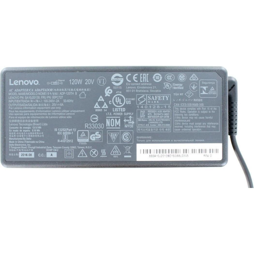 Thumbnail - Lenovo AC Adapter (120 W), Notebook Netzteil, Schwarz