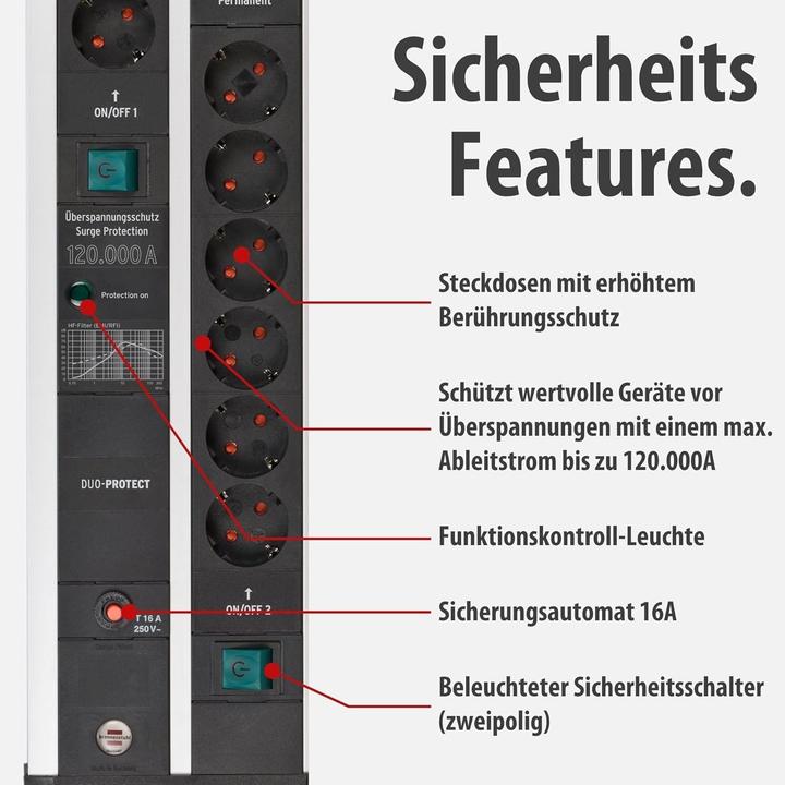 Produktbild Brennenstuhl Premium-Protect-Line (14x, CEE 7/3, 3 m)