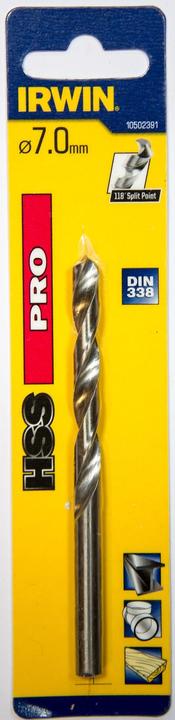 Produktbild Irwin HSSSpiralbohrer, 7,0x69/109 mm (7 mm)
