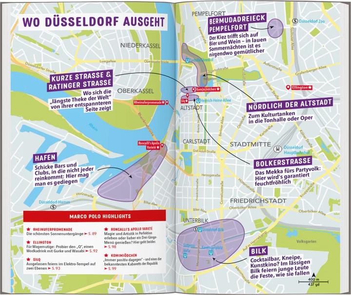 Actual product image Reiseführer Düsseldorf (German, Doris Mendlevich, Franziska Klasen, 2023)