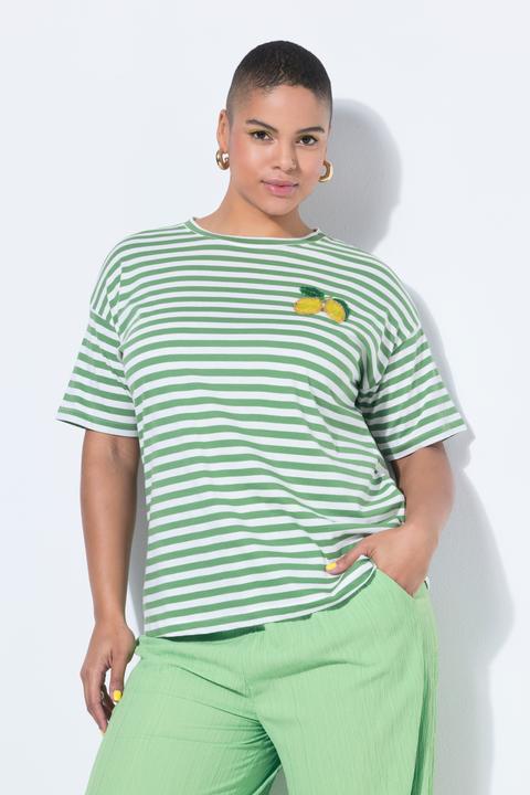 Produktbild Studio Untold T-Shirt, oversized, Ringel, Zitronen-Patch (42, 44)
