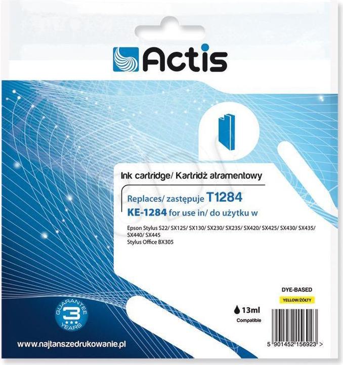 Productafbeelding Factis KE-1284 gele inktcartridge voor Epson T1284 nieuw - Compatibel - Inktcartridge (Y)