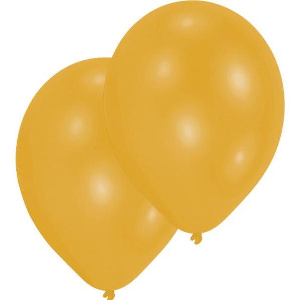 Amscan 50  Luftballons Metallic gold