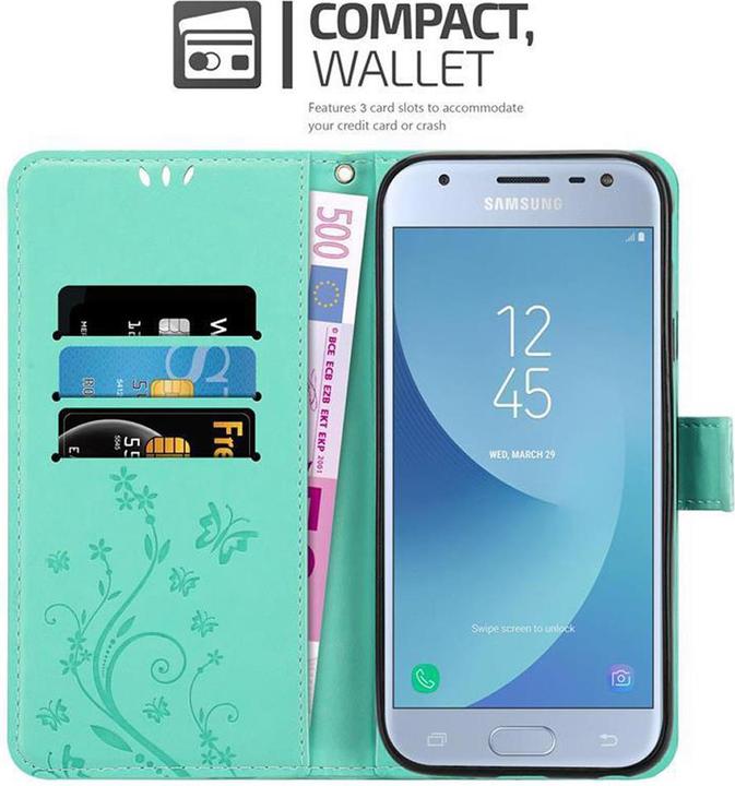 Produktbild Cadorabo Flower Book Cover (Samsung Galaxy J3 (2017))