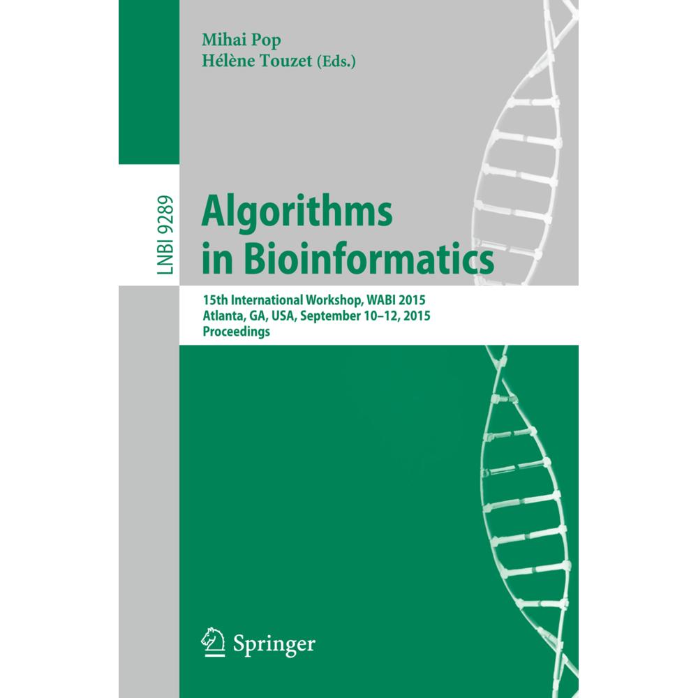 Algorithms in Bioinformatics, Fachbücher von Hélène Touzet, Mihai Pop