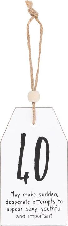 Image du produit Something Different Panneau suspendu Milestone 40th Birthday Sentiment