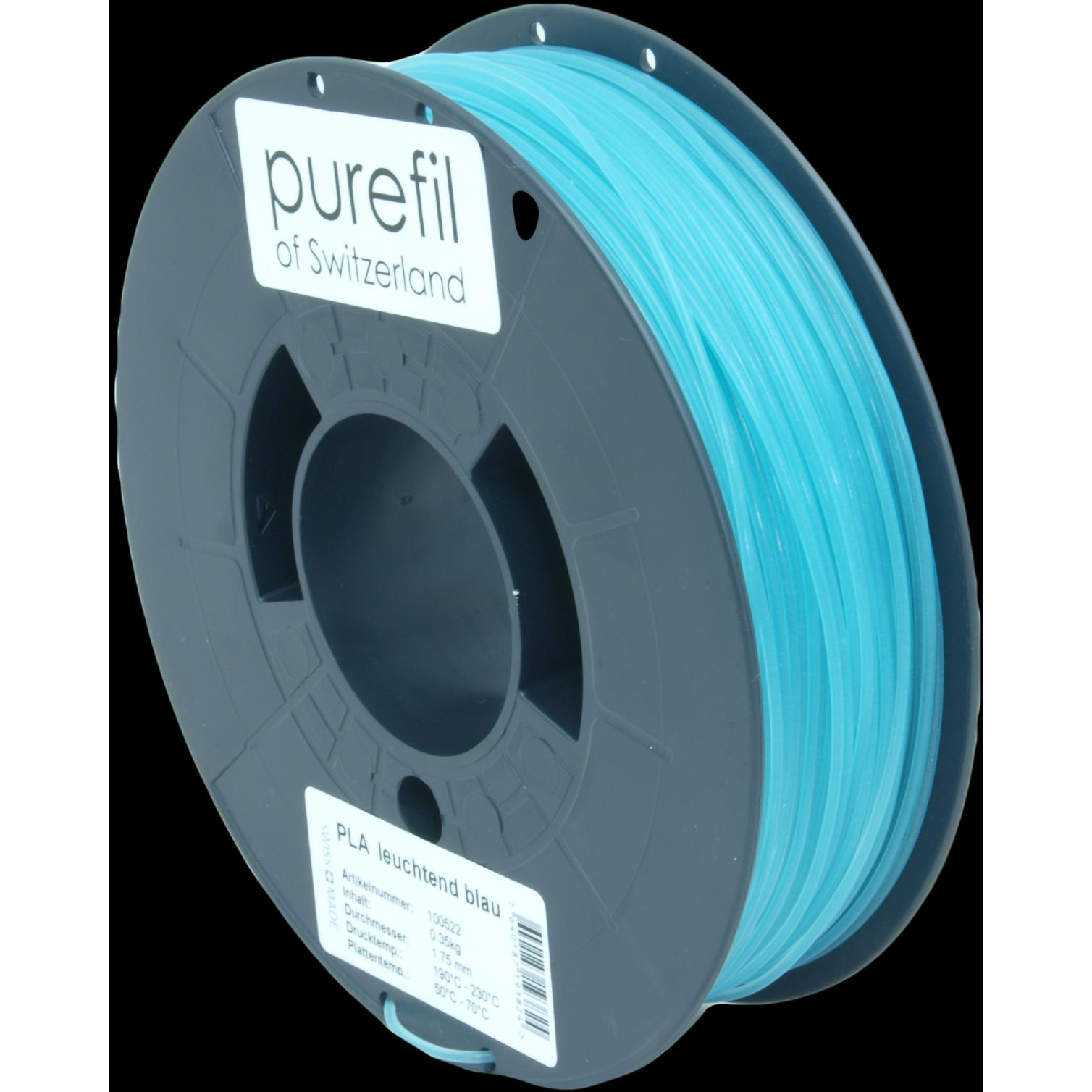 Purefil Filament (PLA, 1.75 mm, 350 g, Blau), 3D Filament, Blau