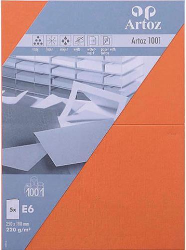 Produktbild Artoz 1001 Karten hummerrot (E6, 220 g/m², 5 x)