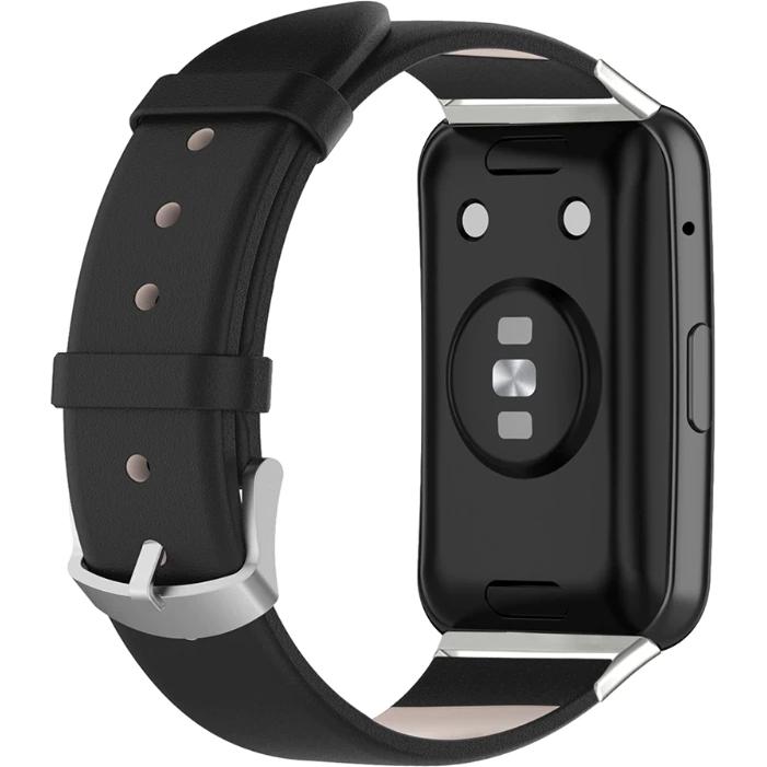 Thumbnail - Strap-it Lederarmband (Leder, Watch Fit), Uhrenarmband, Schwarz