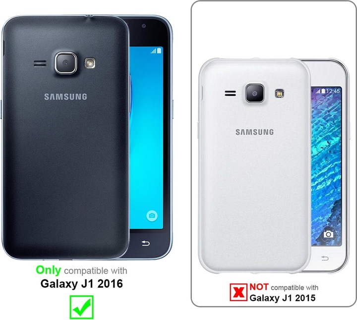 Actual product image Cadorabo Hard Cover Frosty Cover (Samsung Galaxy J1 (2016))