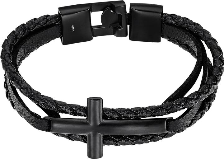Immagine prodotto Lotus Bracelet (23 cm, Acciaio inossidabile, Cuoio)