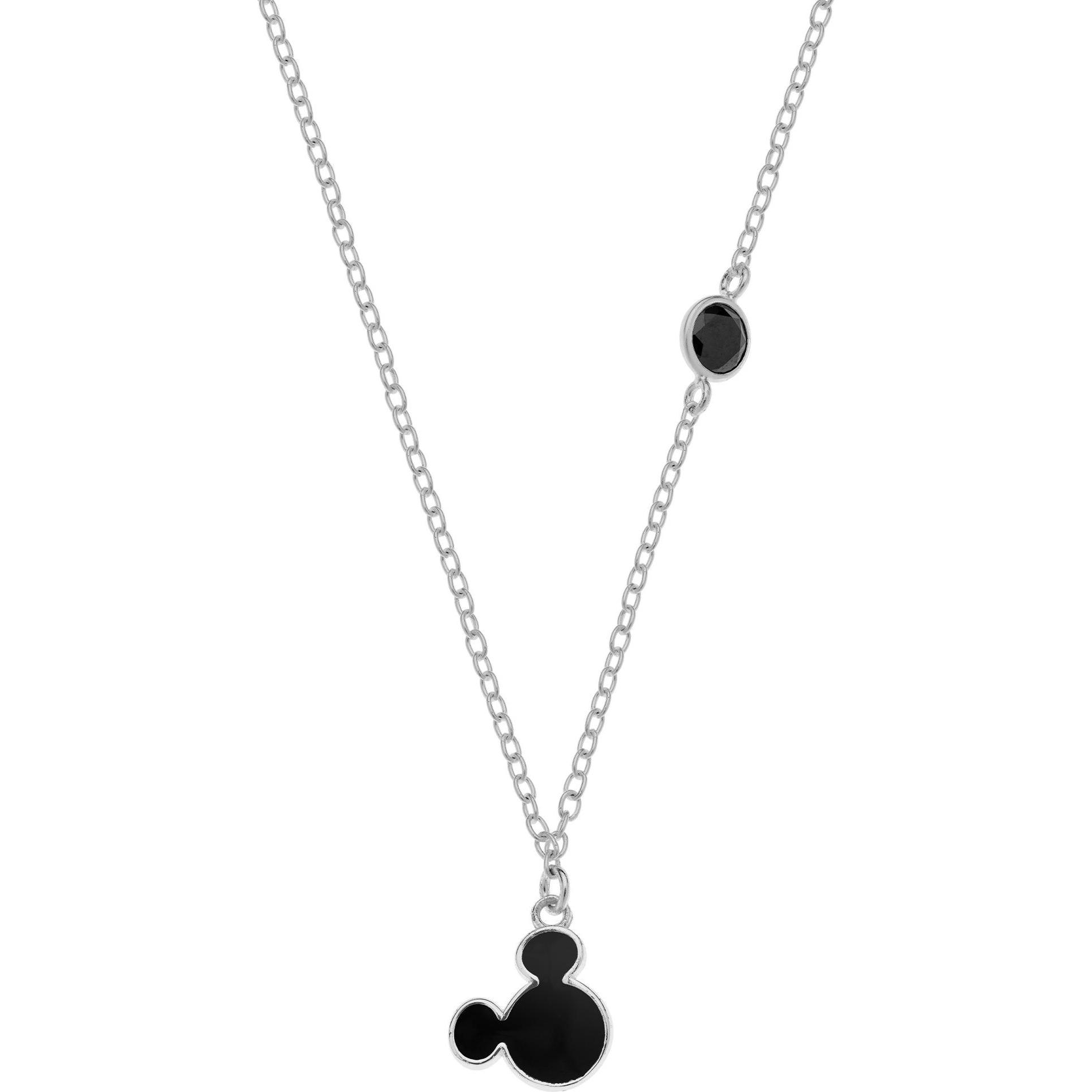 Disney, Halsschmuck, Halskette Mickey Mouse, 925 Sterling Silber, (925er Sterlingsilber, 35 - 40.5 cm)