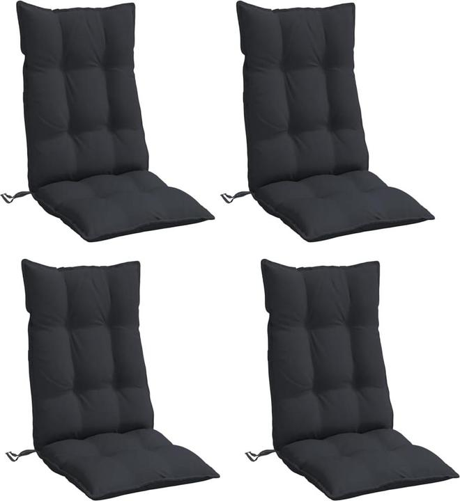 Produktbild vidaXL Hochlehner-Auflagen 4 Stk. Oxford-Gewebe (120 x 50 x 7 cm)