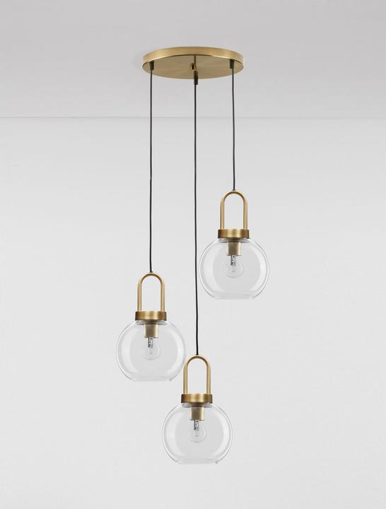 Actual product image Nova Luce IRVINE pendant light E27 triple gold 150x30cm dimmable 9241190