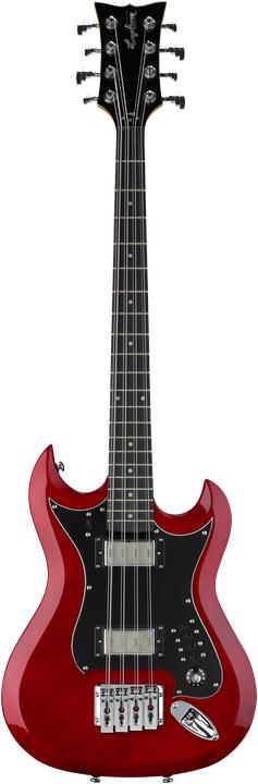 Hagstrom Guitare basse, H8II, Wild Cherry Transparent, 8 cordes (Guitare électrique)
